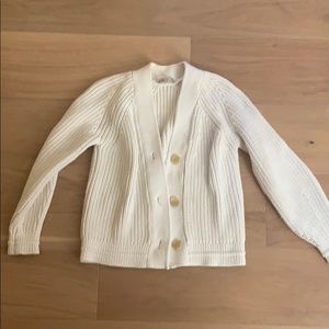 Everlane small texture cotton cardigan
